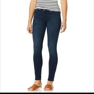 SOLD 7 For All Mankind Gwenevere Mid Rise Dark Wash Skinny Jeans